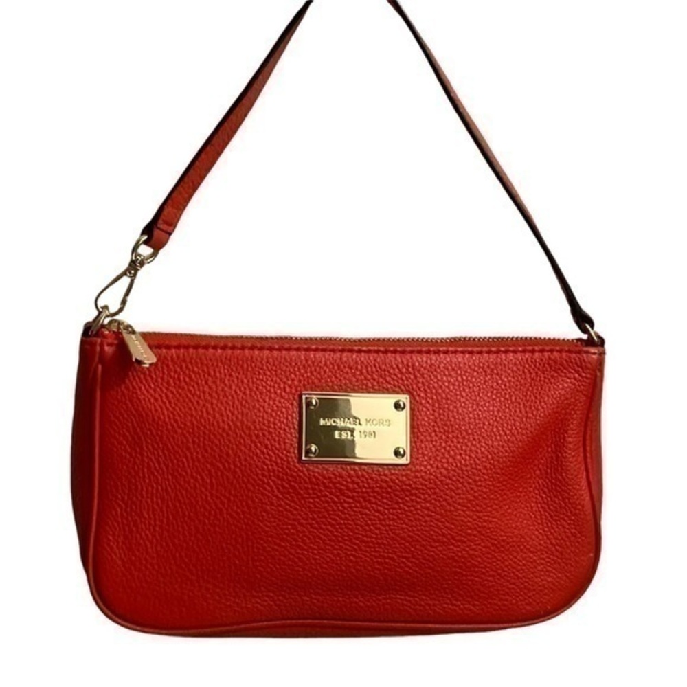 Michael kors orange leather mini bag